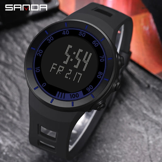 SANDA Men Sports Watches Multifunctional Military Watch Luminous