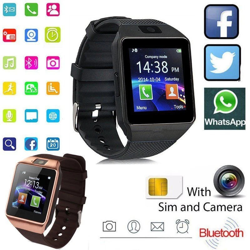 Digital Touch Screen Smart Watch DZ09 Q18 Bracelet Camera Bluetooth