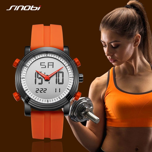 SINOBI Top Sale Women Digital Wristwatch Chronograph Watch Waterproof