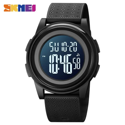 SKMEI 1895 Men LED Light Chrono Alarm Clock 5Bar Waterproof Digital