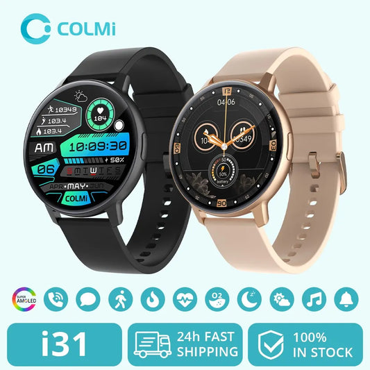 COLMI I31 Smartwatch 1.43 Inch AMOLED Screen 100 Sports Modes 7 Day