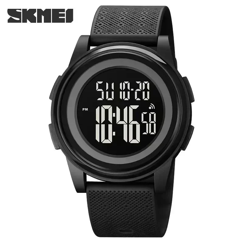 SKMEI 1895 Men LED Light Chrono Alarm Clock 5Bar Waterproof Digital